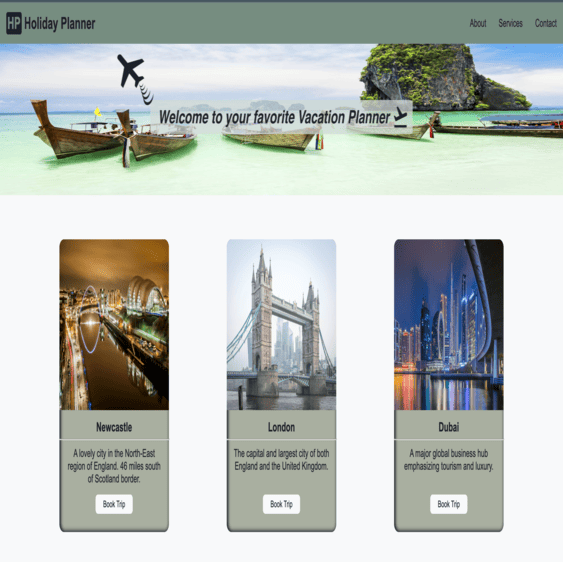 Yussuf Bello Holiday planner website